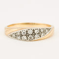 vintage gold Intricate Diamond Band