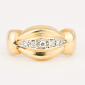 vintage gold Domed Diamond Band