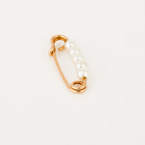Gold Five Pearl Pin