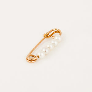 Gold Five Pearl Pin