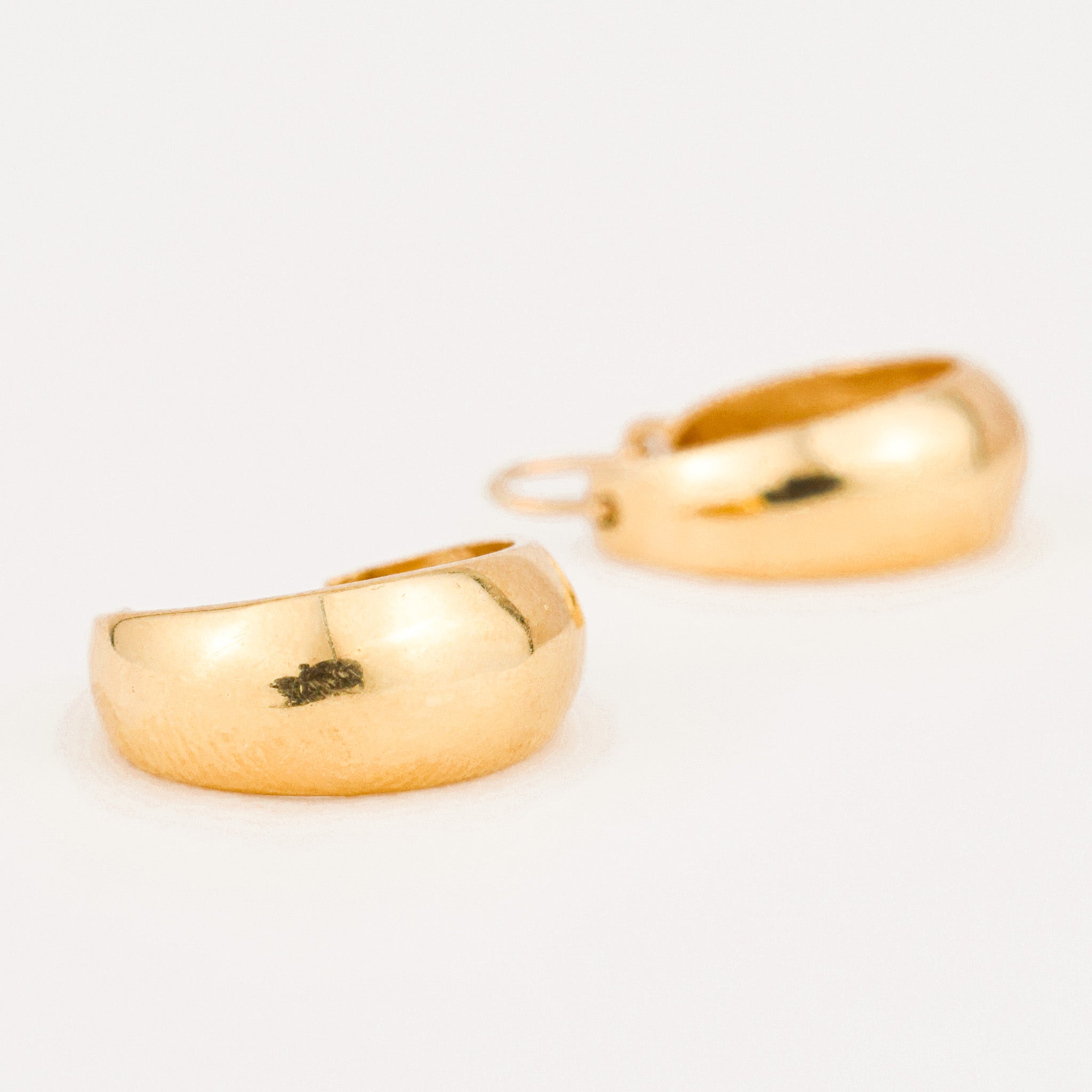 vintage gold 21.4mm Drop Hoops