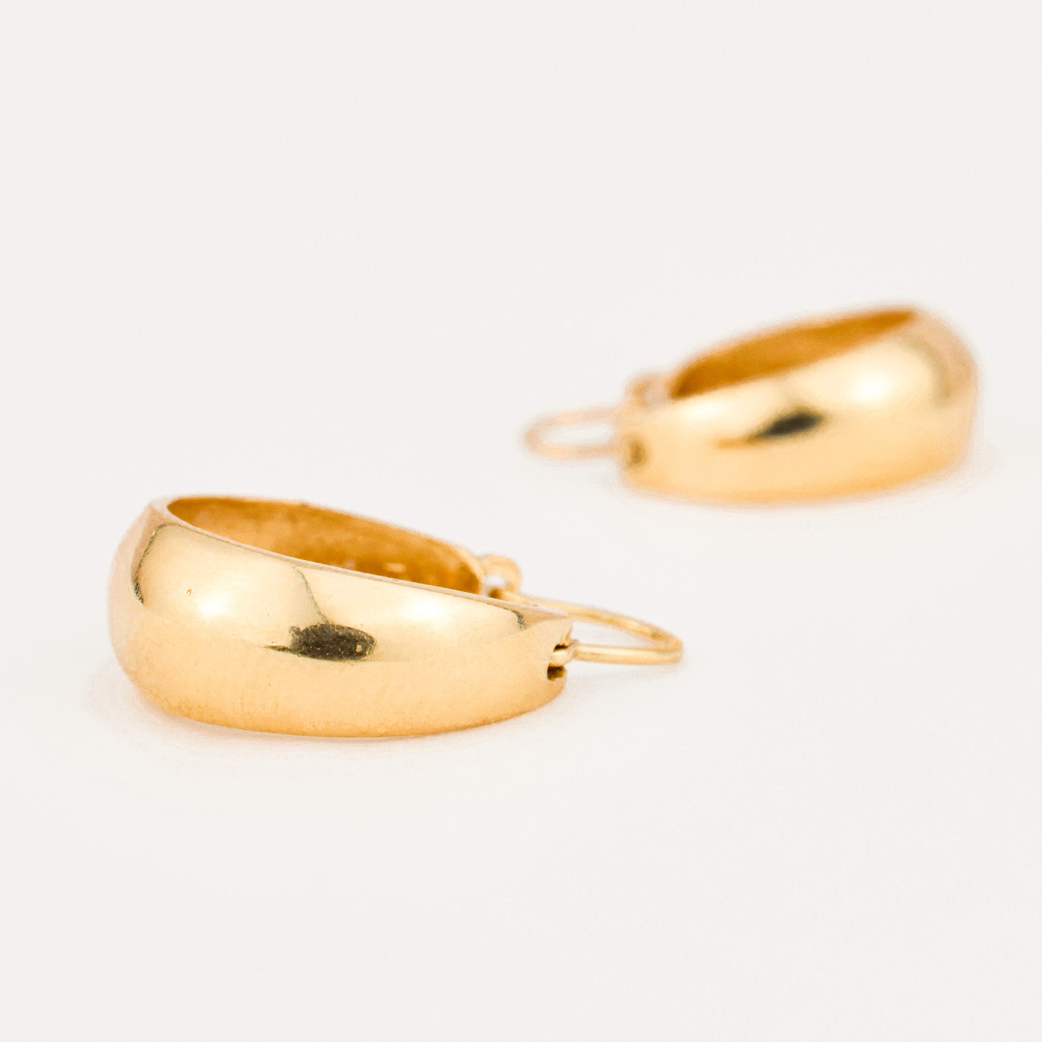vintage gold 21.4mm Drop Hoops
