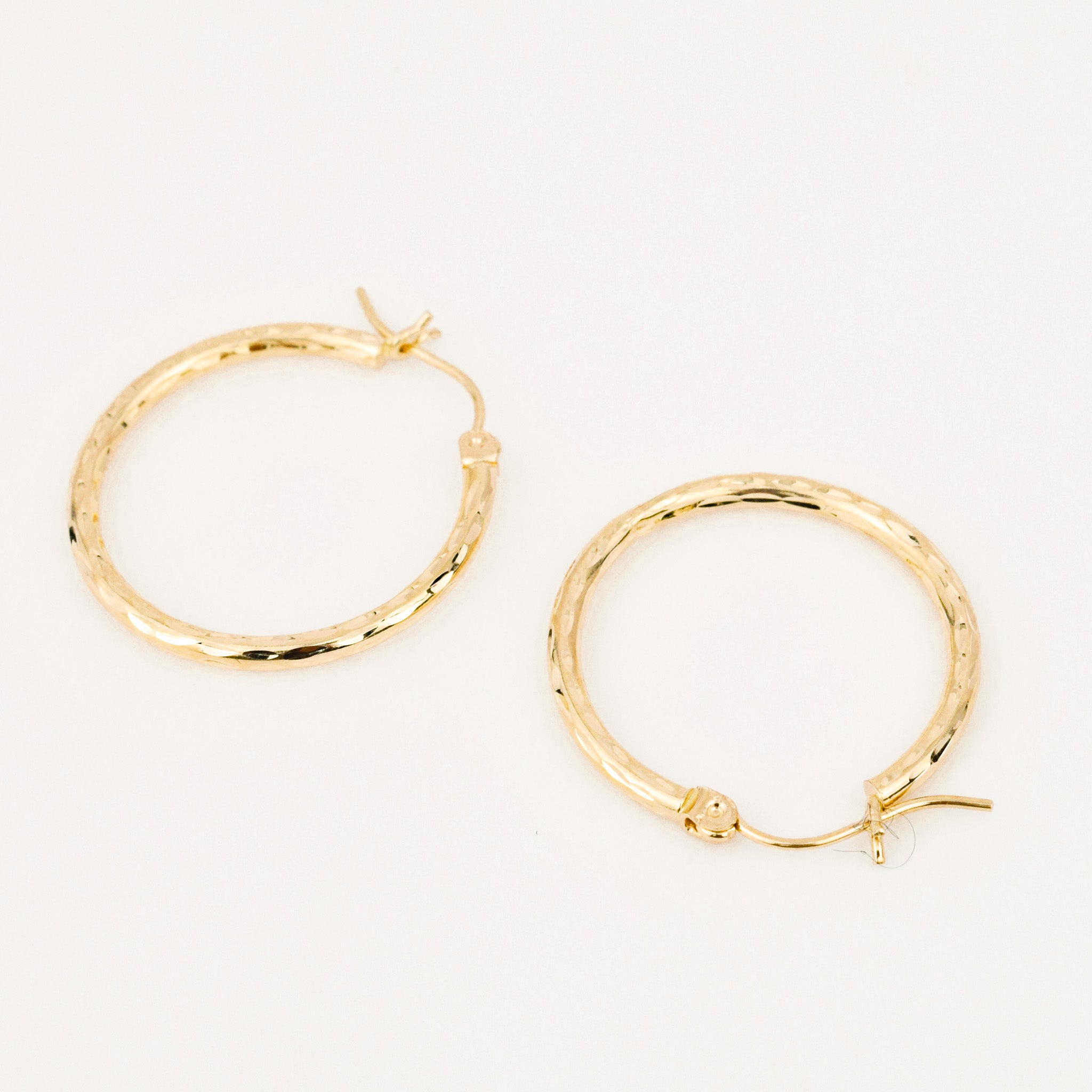 vintage gold 25mm Sparkling Hoops