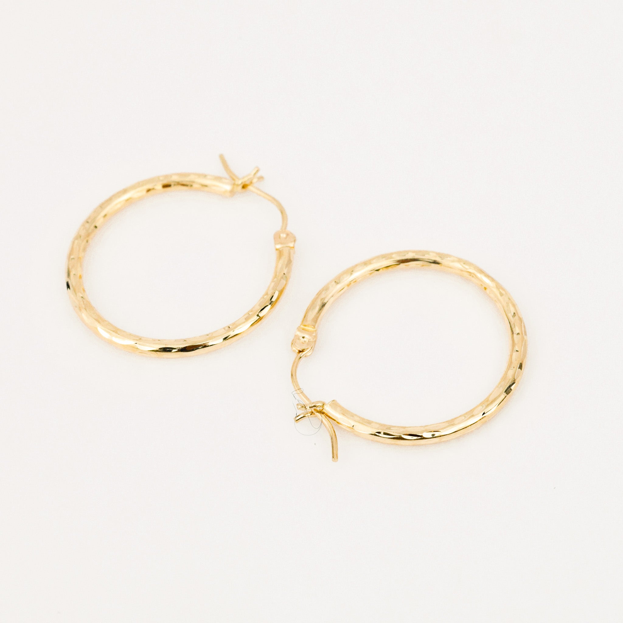 vintage gold 25mm Sparkling Hoops