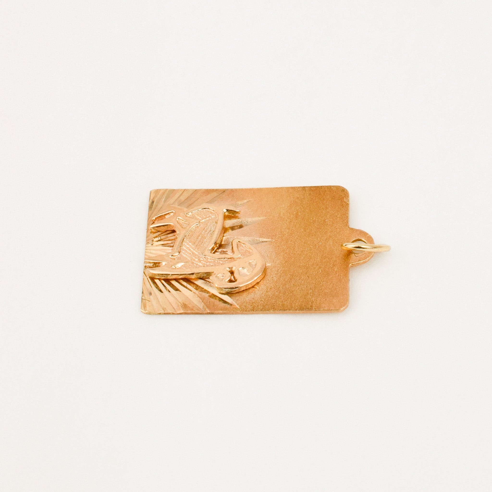 Aries Rectangular Zodiac Pendant