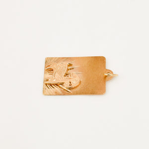 Aries Rectangular Zodiac Pendant