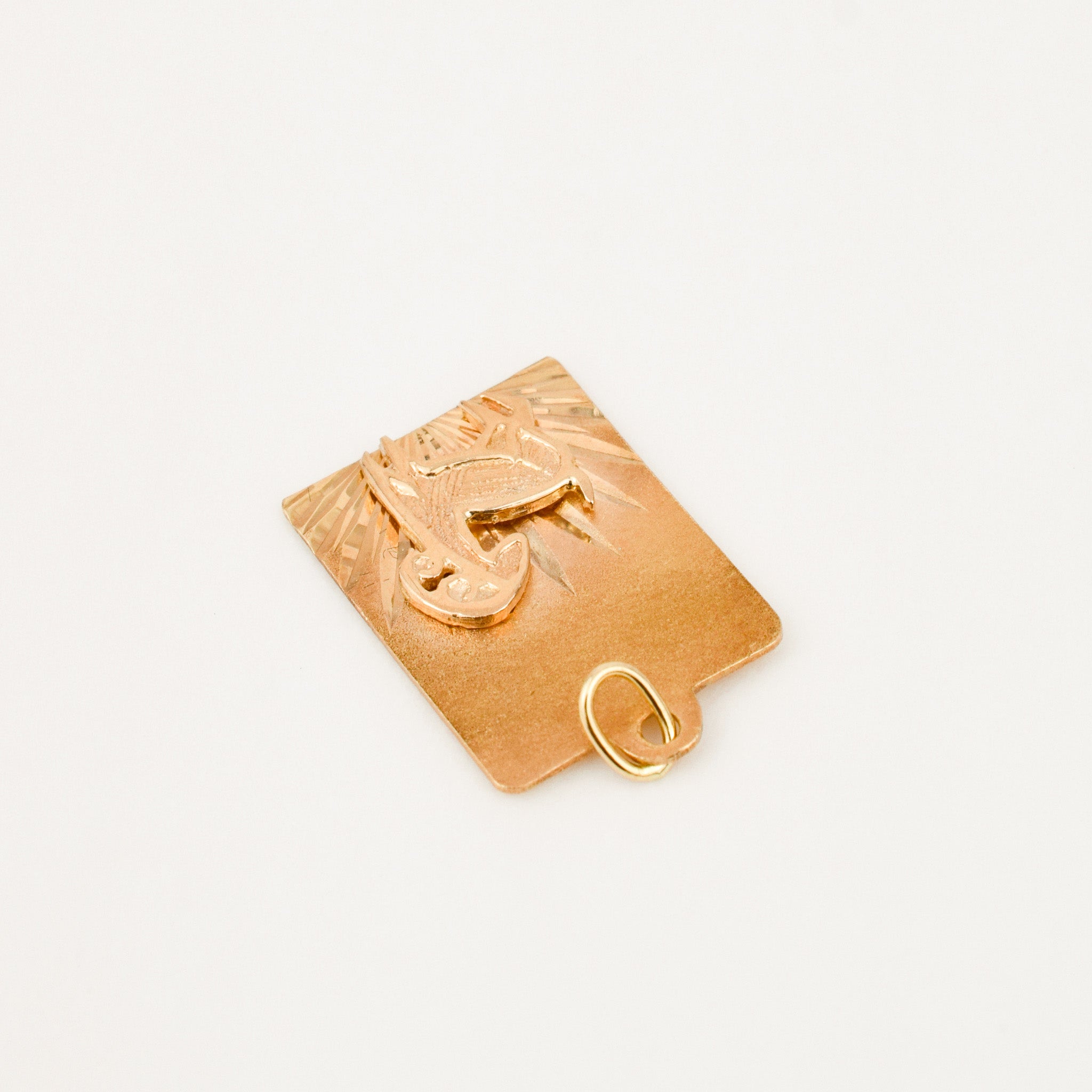 Aries Rectangular Zodiac Pendant