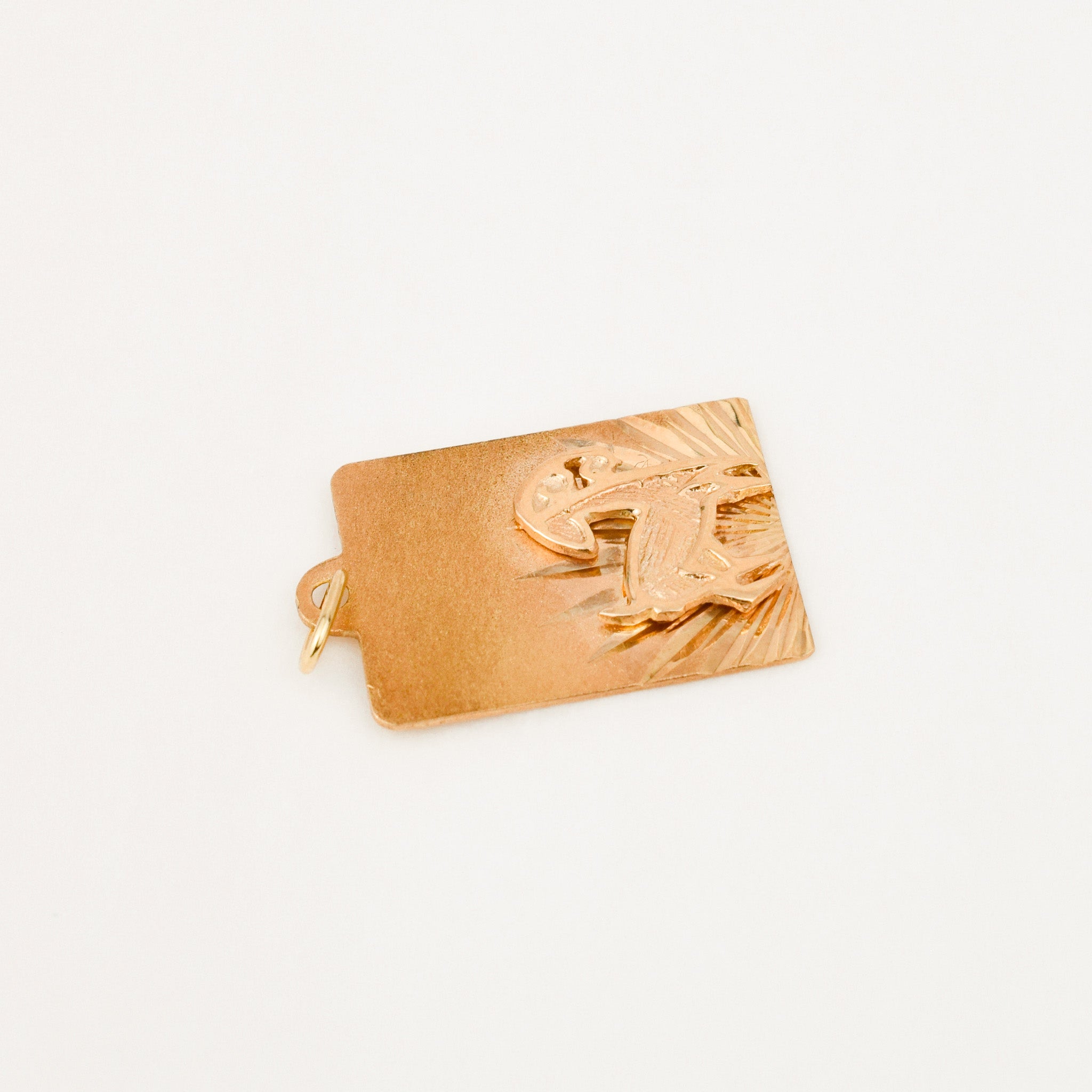 Aries Rectangular Zodiac Pendant