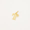 vintage gold 'T' Letter Charm
