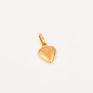 vintage 18k Small Puffy Heart