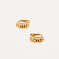 vintage gold 10.2 Diamond Cut Huggies