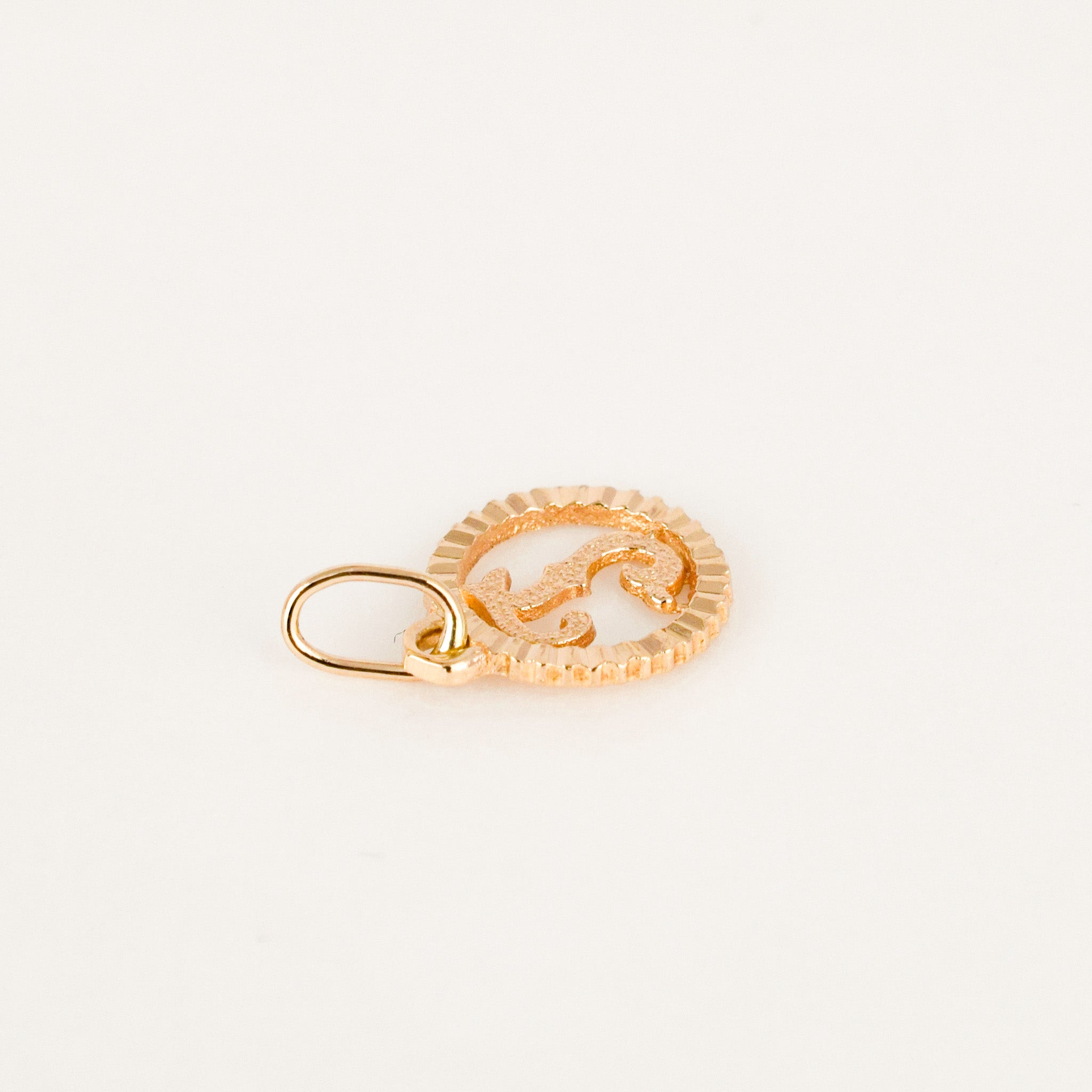 'J' Gold Charm