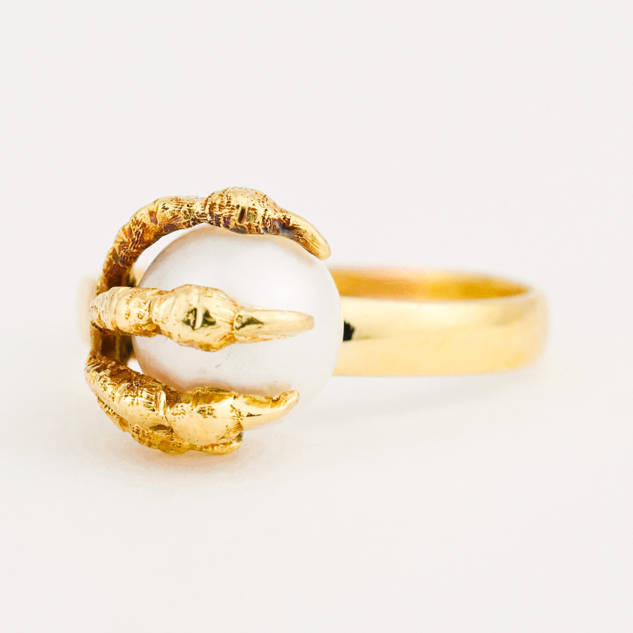 Antique Victorian Talon Claw Pearl Ring