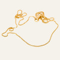 vintage 18k gold  17" Box Chain Necklace