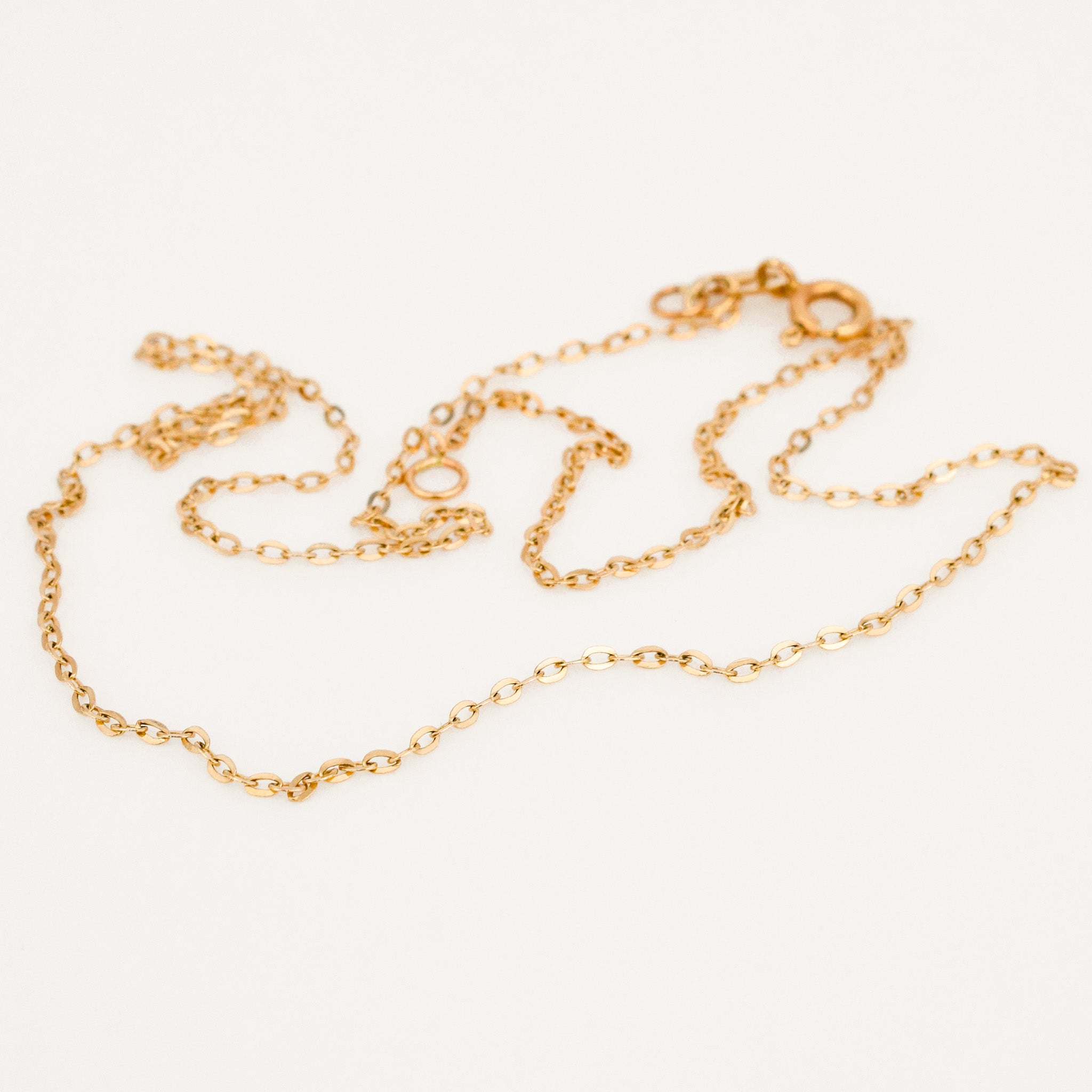 vintage 10k gold 16" Cable Link Chain