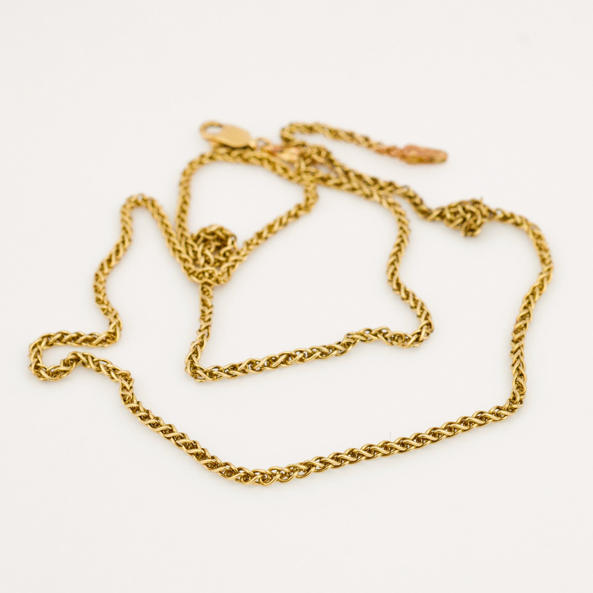 vintage 10k gold 18" Wheat Chain