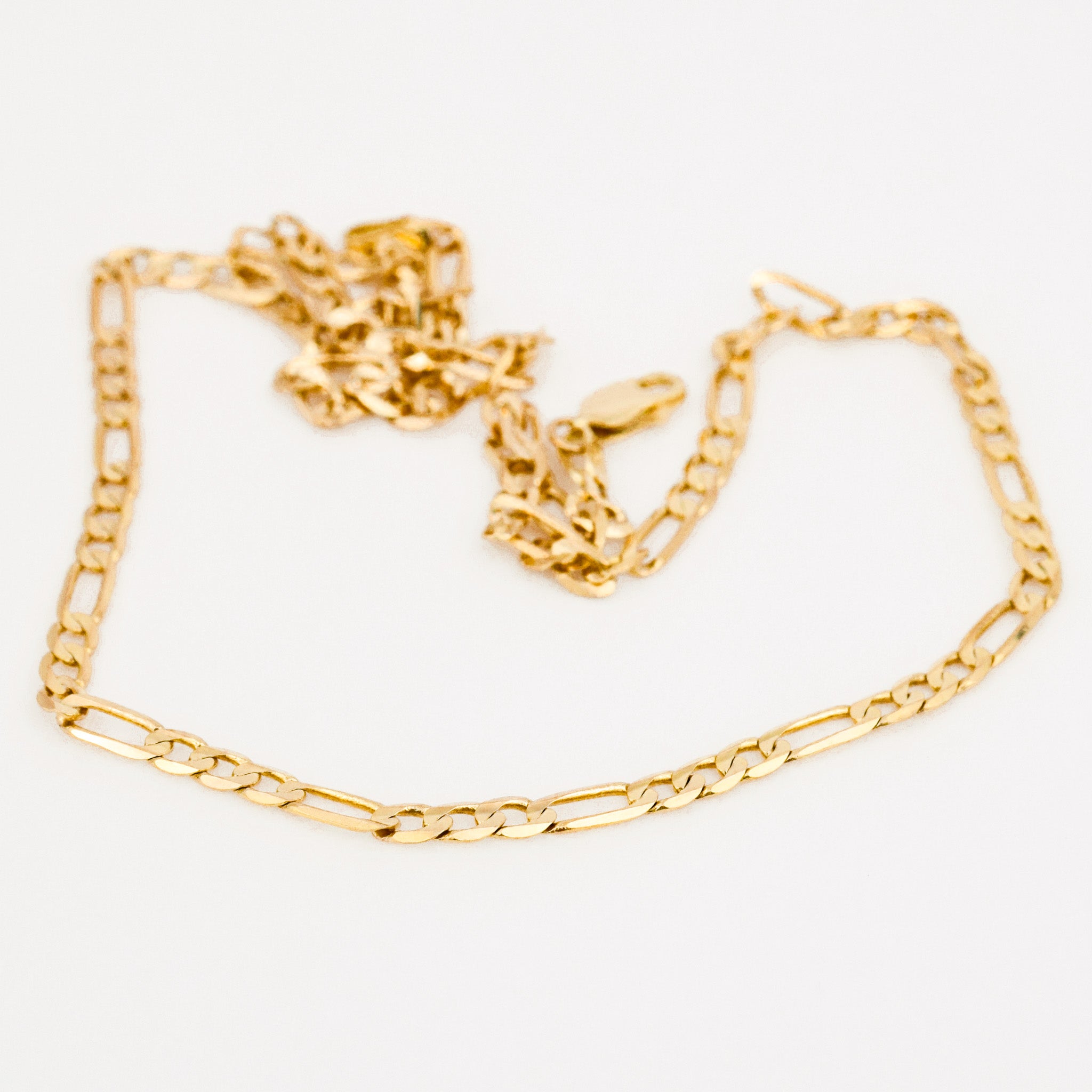 vintage gold 16" Figaro Chain Necklace