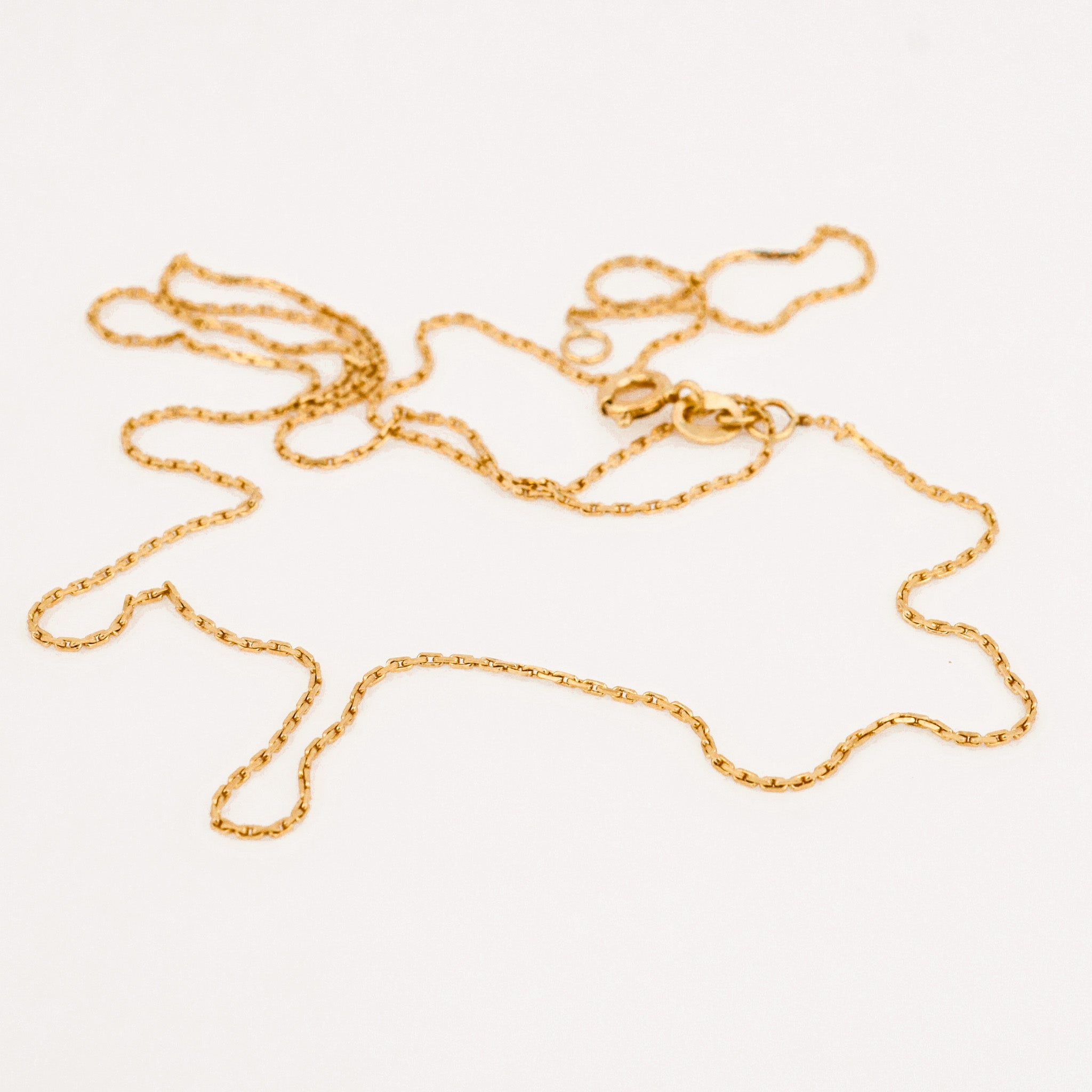 vintage 21" Tight Cable Link Chain Necklace