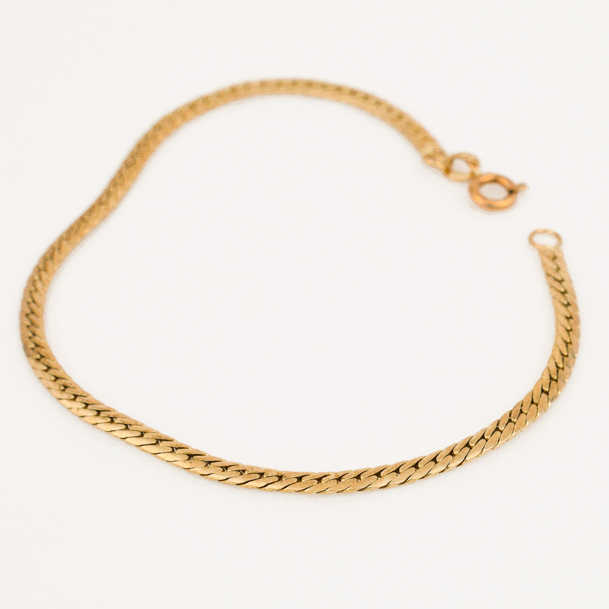 vintage 7.5" Herringbone Chain Bracelet