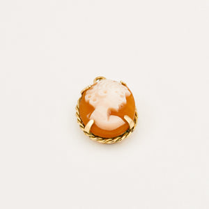 vintage gold Cameo Charm