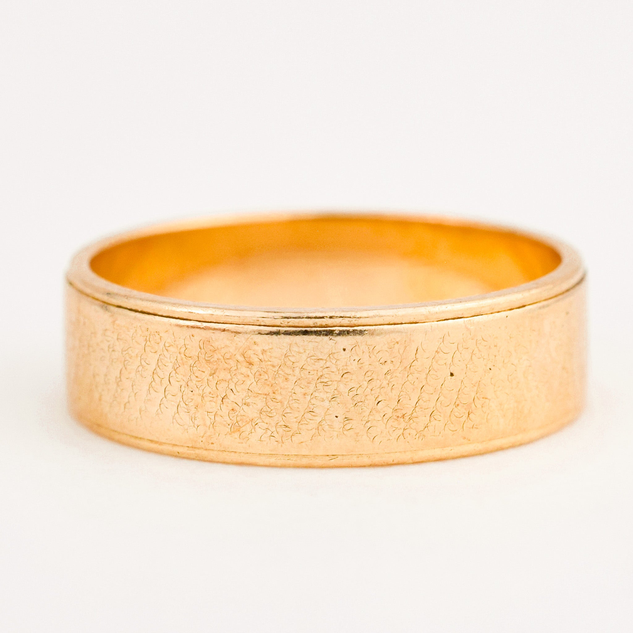 vintage 5.9 mm Smooth Gold wedding band Band 