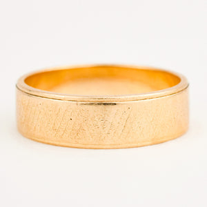 vintage 5.9 mm Smooth Gold wedding band Band 