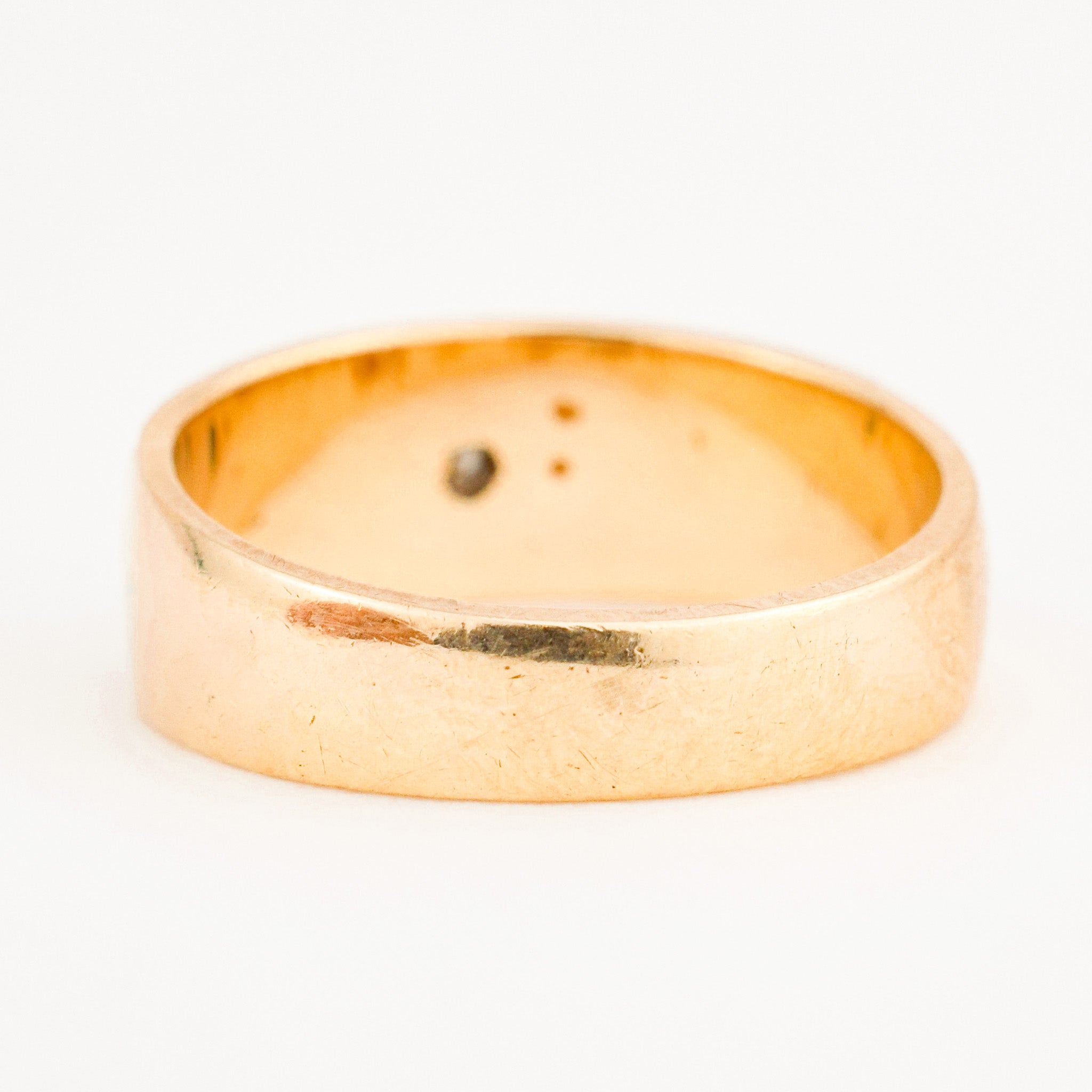 vintage 10k gold 6.8 mm Sparkling Starburst Ring