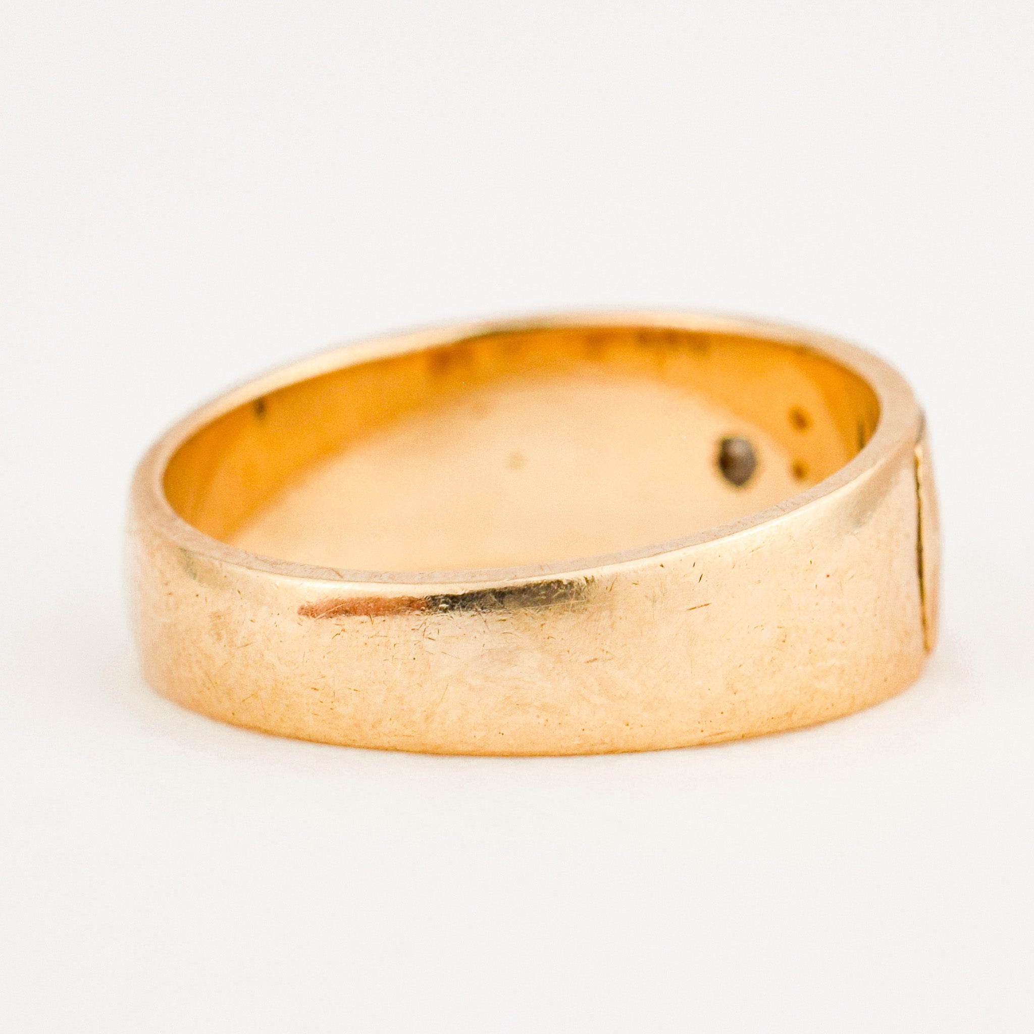 vintage 10k gold 6.8 mm Sparkling Starburst Ring