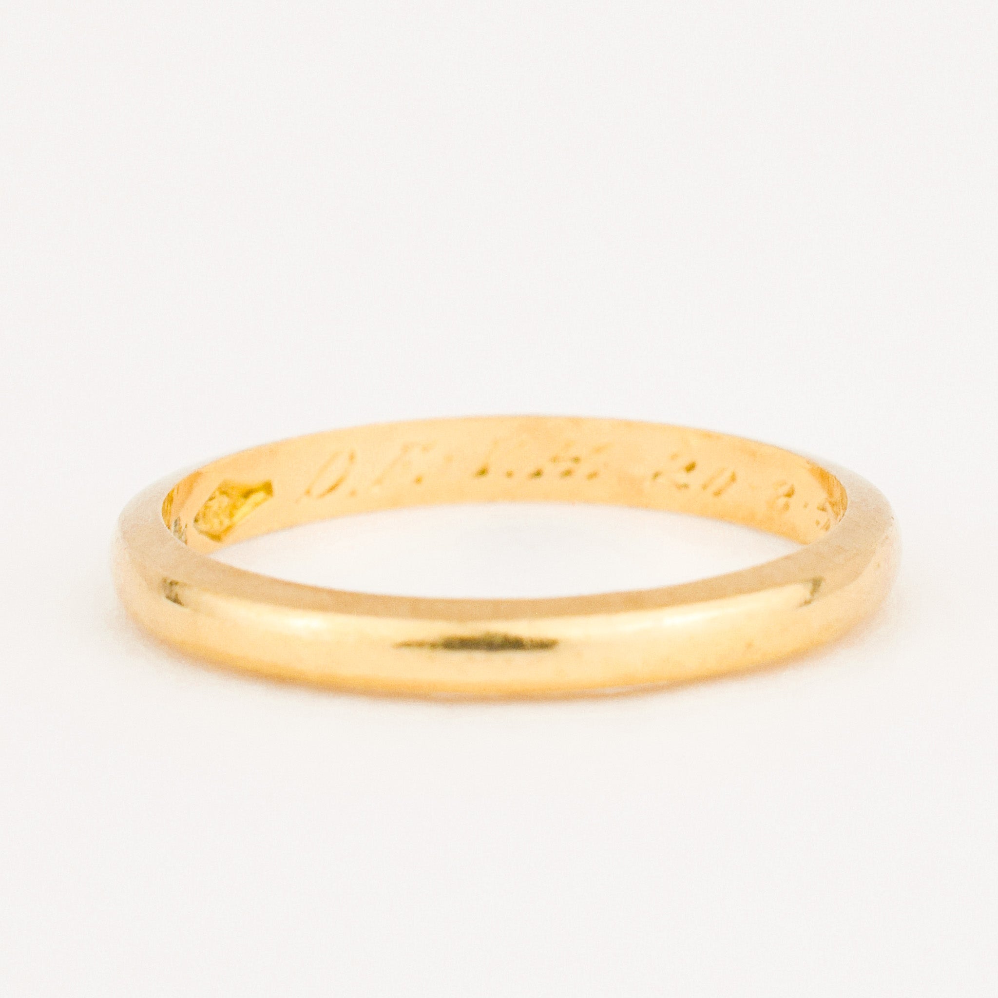 vintage 14k gold wedding band 