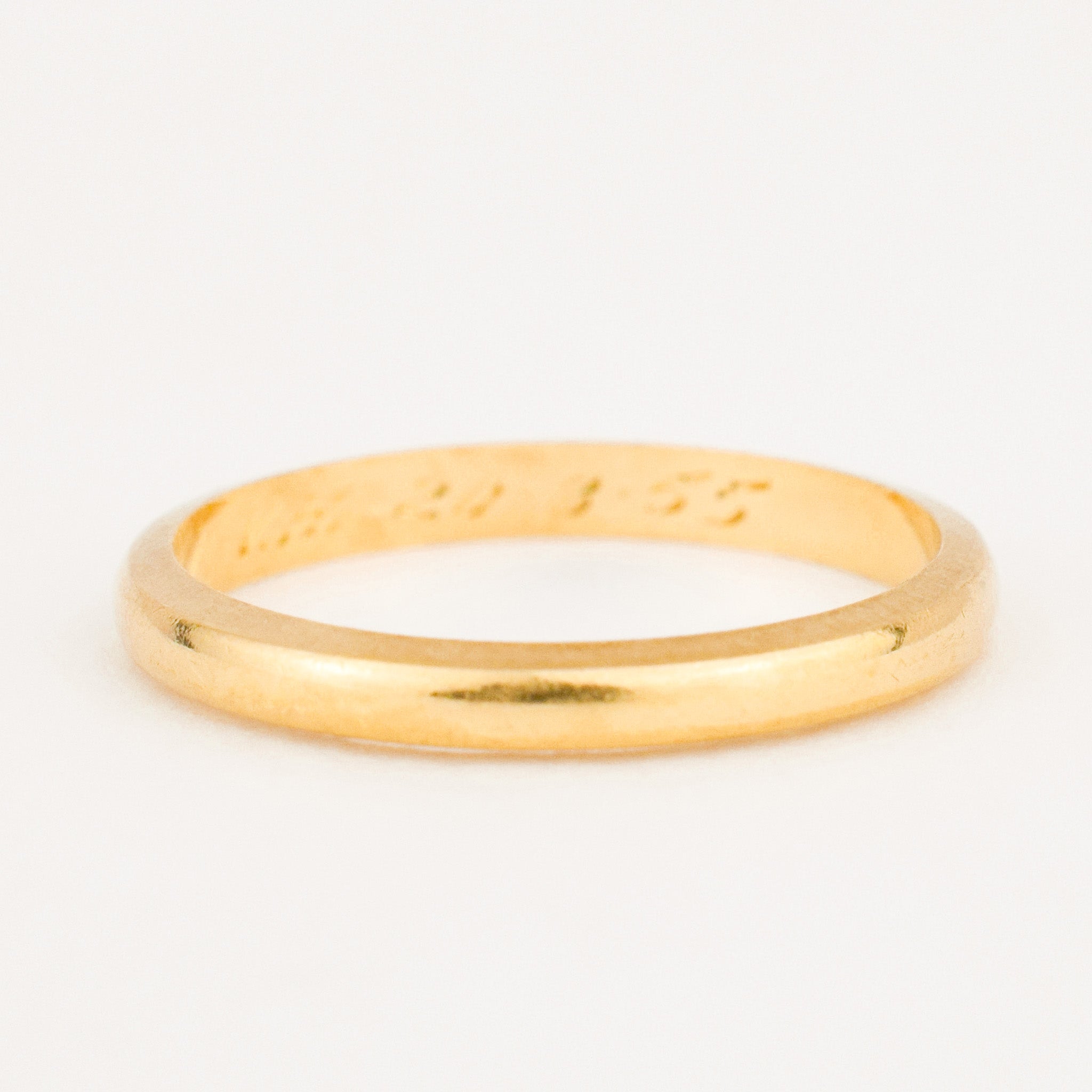 vintage 14k gold wedding band 