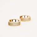 vintage 11.8 mm Diamond Huggie Earrings