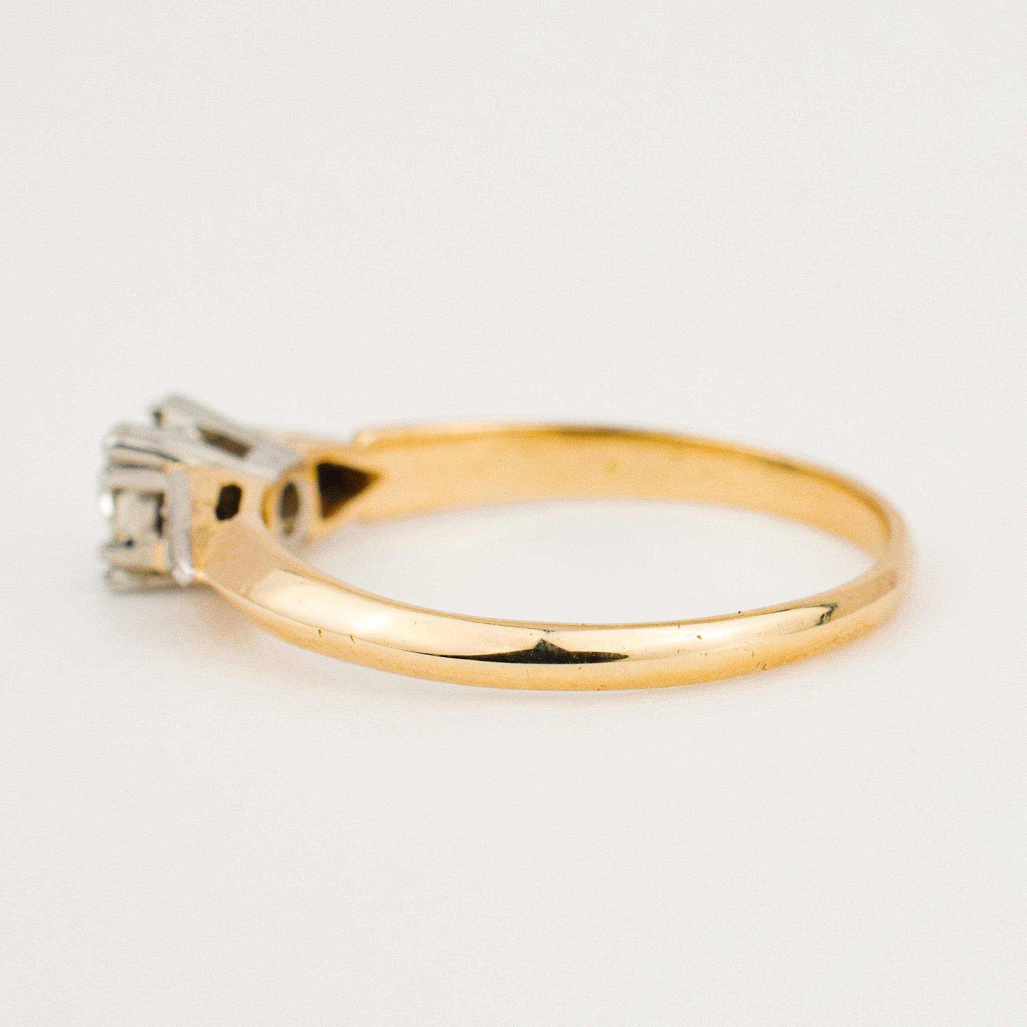 antique old mine cut diamond engagement ring 
