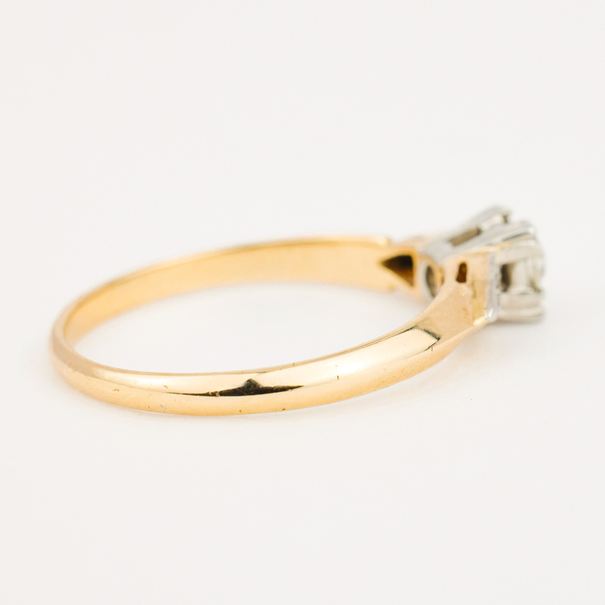 antique old mine cut diamond engagement ring 