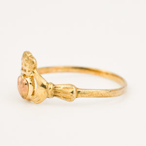 vintage gold two-toned cladagh ring 