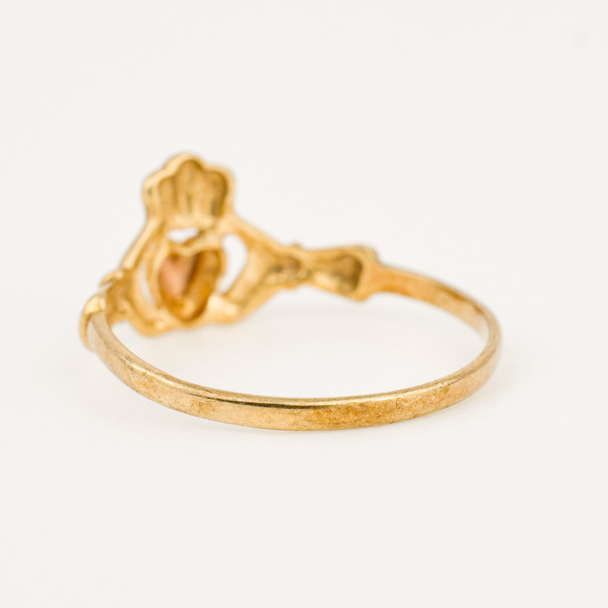 vintage gold two-toned cladagh ring 