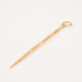 vintage gold toothpick pendant 