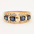vintage Exquisite Sapphire and Diamond Ring