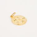 vintage gold sand dollar charm 