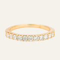 vintage 0.5 ct Half Eternity Diamond Band, wedding band