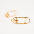 vintage Paperclip Pearl Stud Earrings