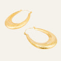 vintage 39mm Sculptural Hoops
