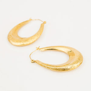 vintage 39mm Sculptural Hoops