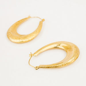 vintage 39mm Sculptural Hoops