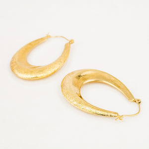 vintage 39mm Sculptural Hoops