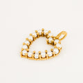 vintage 14k Pearl Heart Pendant