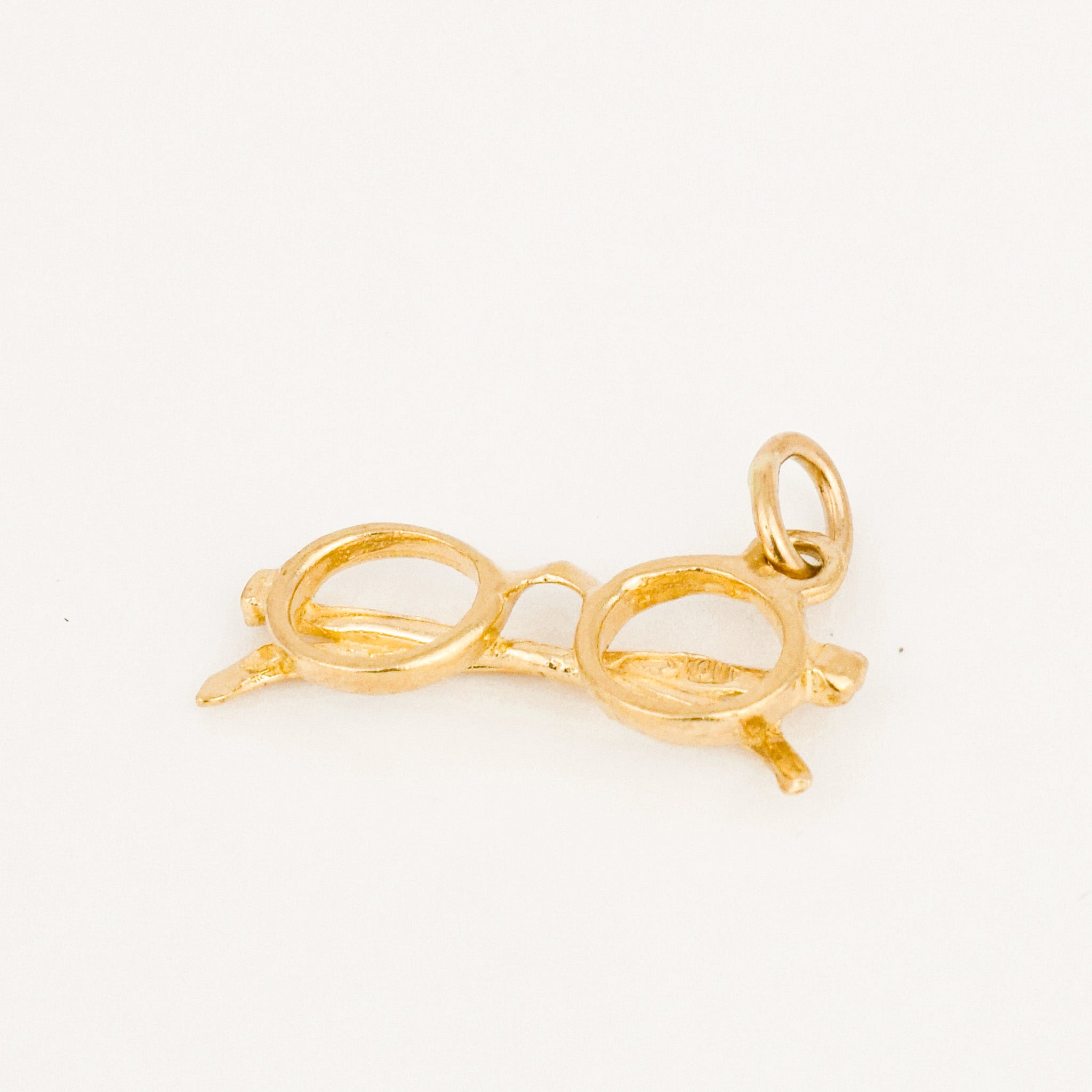 vintage gold glasses charm