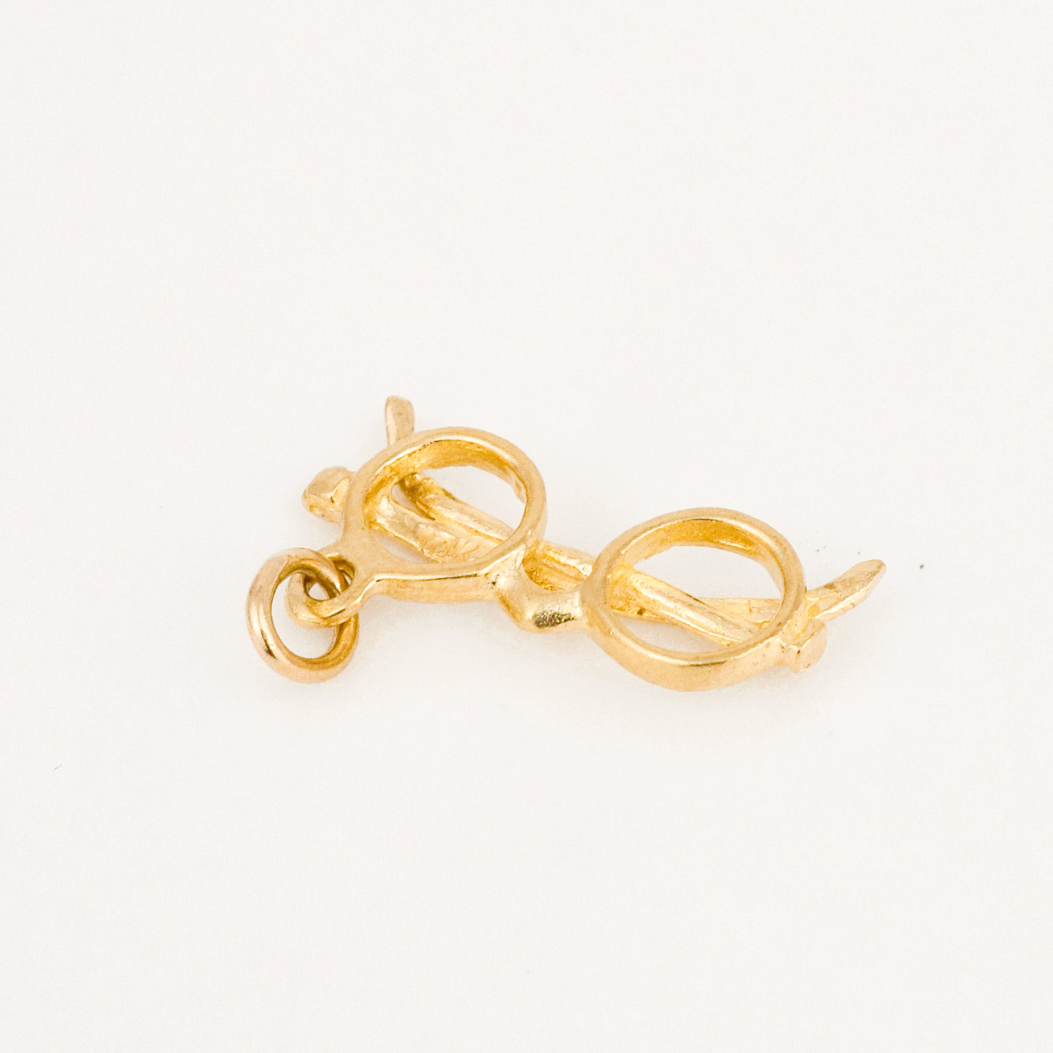 vintage gold glasses charm