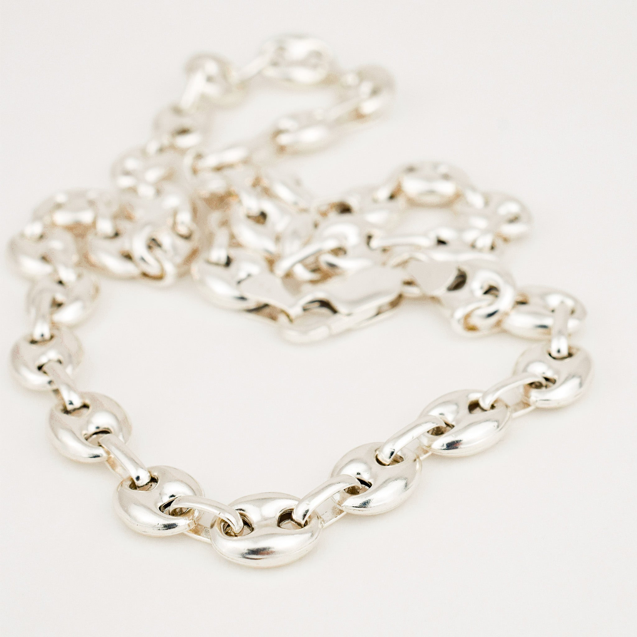 vintage 18" Gucci Link Silver Necklace