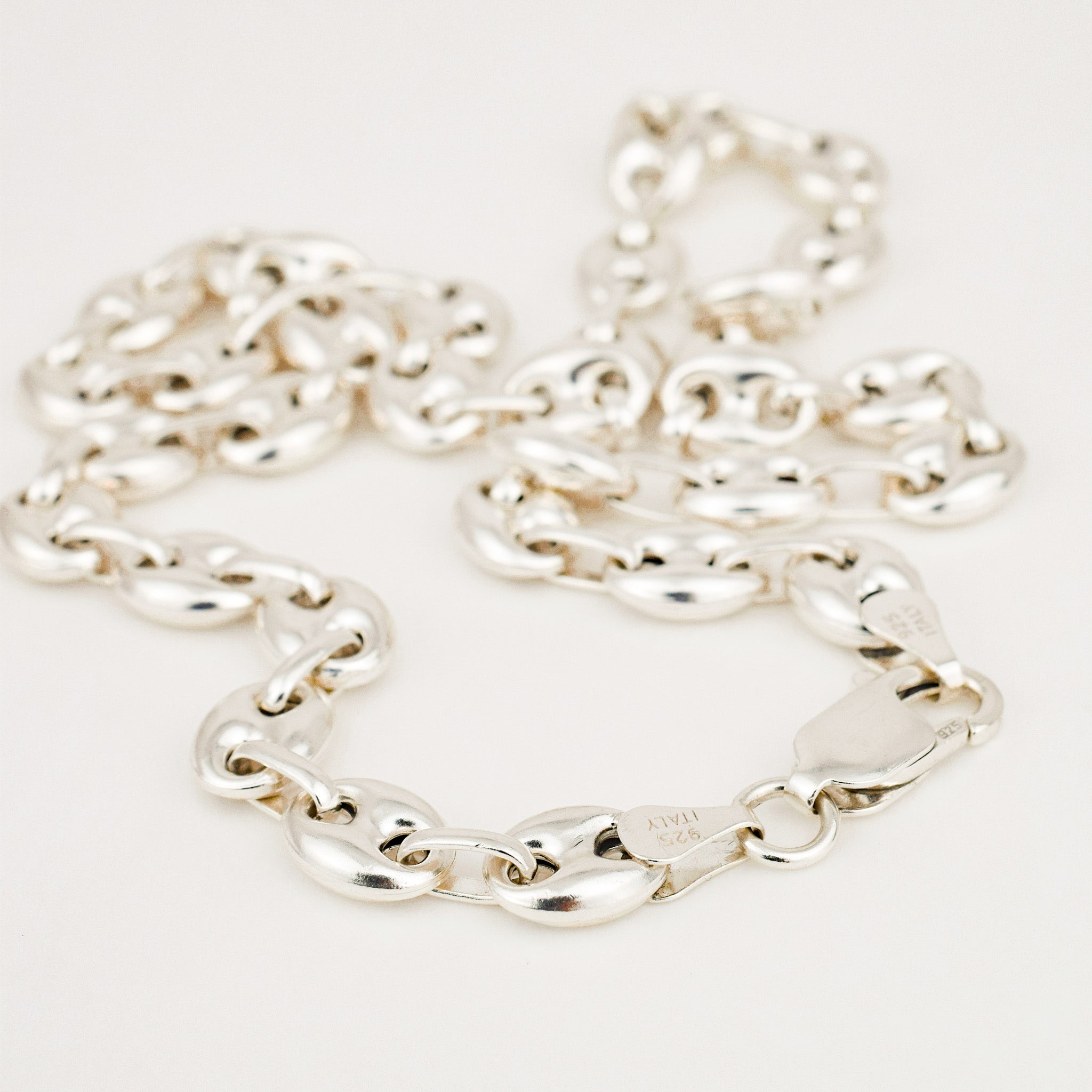 vintage 18" Gucci Link Silver Necklace