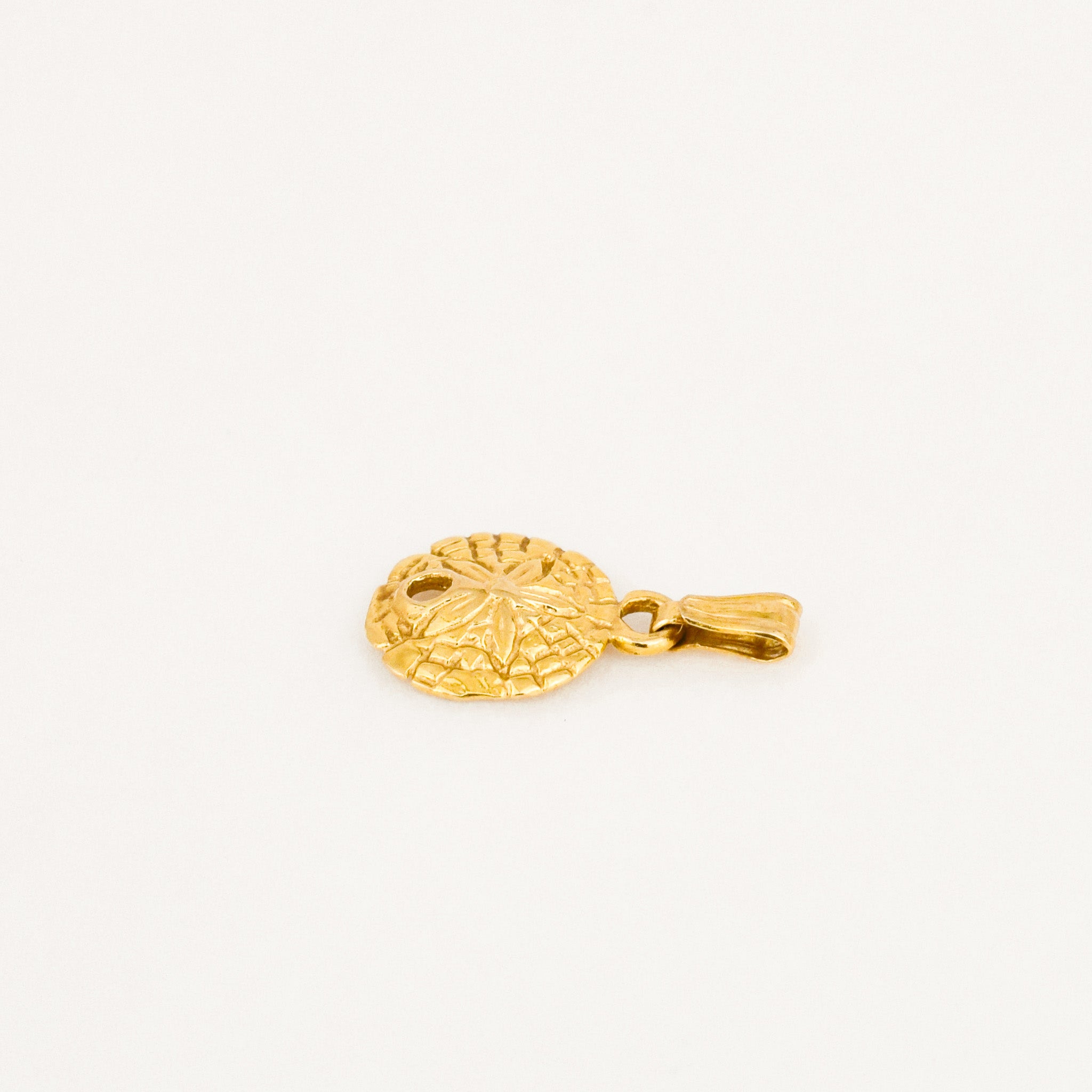 vintage gold Sand Dollar Charm